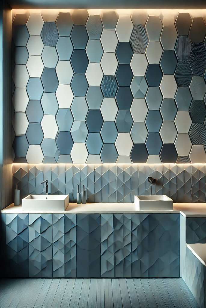 Geometric Blue Tiles