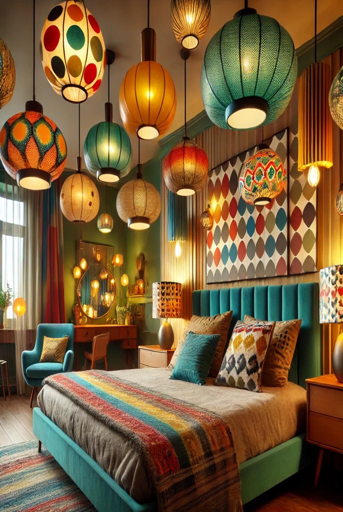 bedroom pendant lights