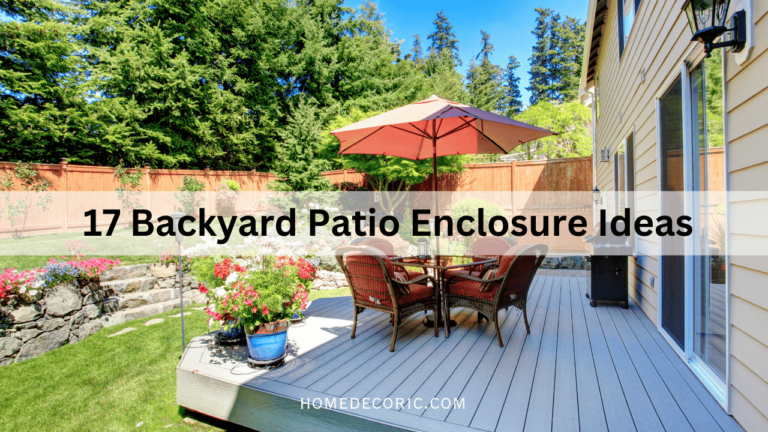 Backyard Patio Enclosure Ideas