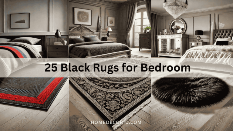 25 Black Rugs for Your Bedroom: Elevate Your Space with Style