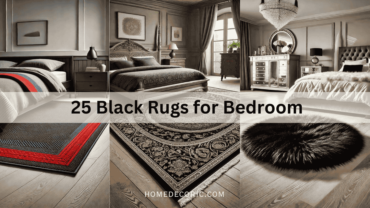 Black Rugs for Your Bedroom