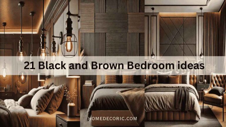 21 Chic Black and Brown Bedroom Decorating Ideas