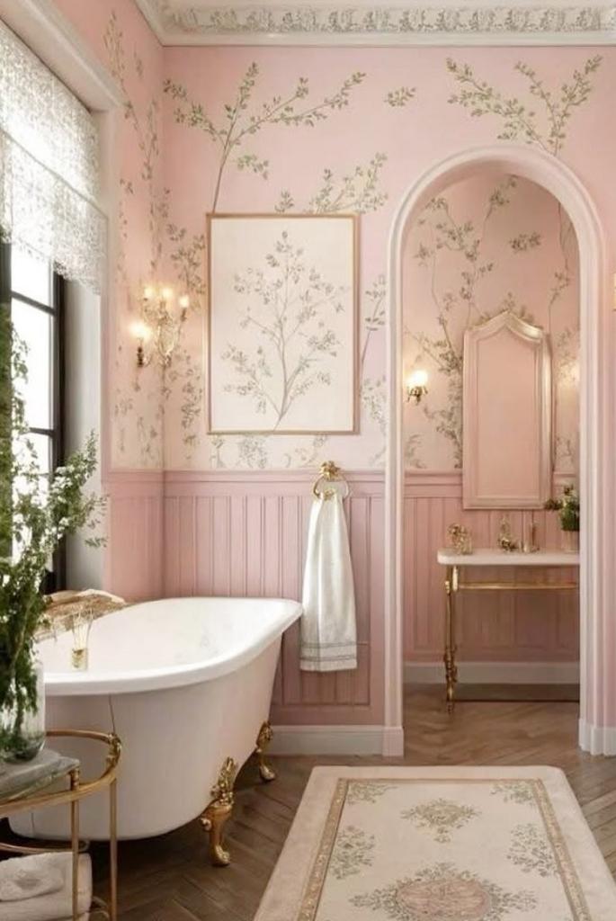 Blush Garden Retreat Bathroom
