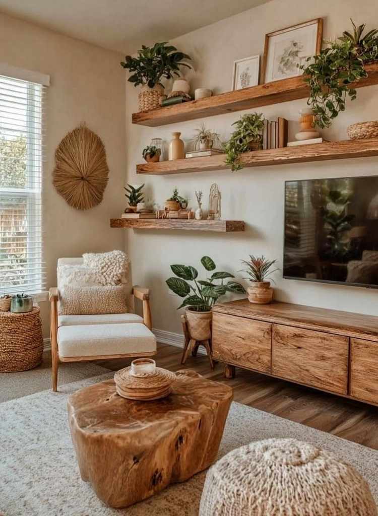 Boho Cabin Living Corner