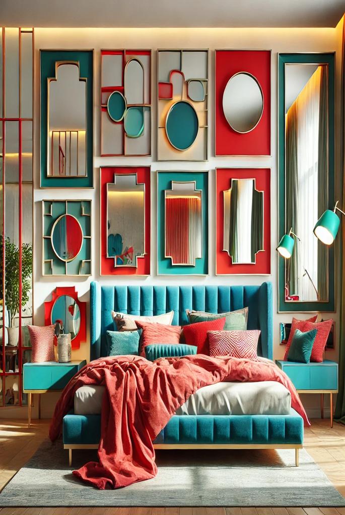 Bold Colored Mirrors