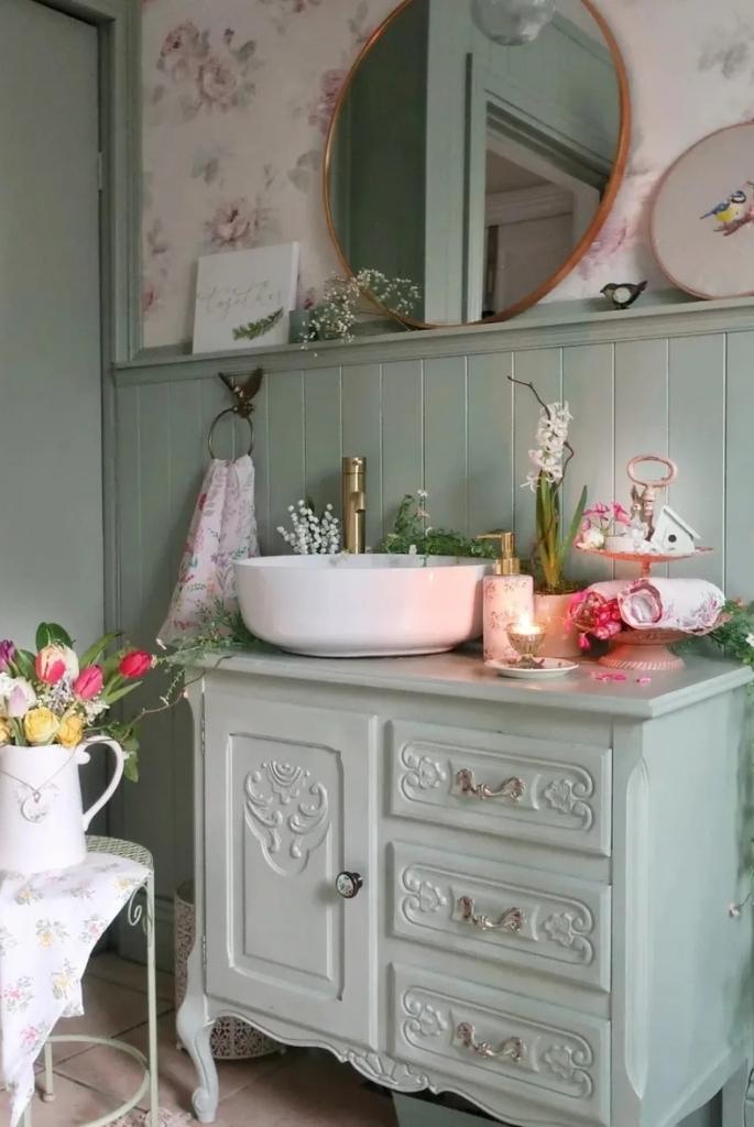 Cottagecore Floral Vanity