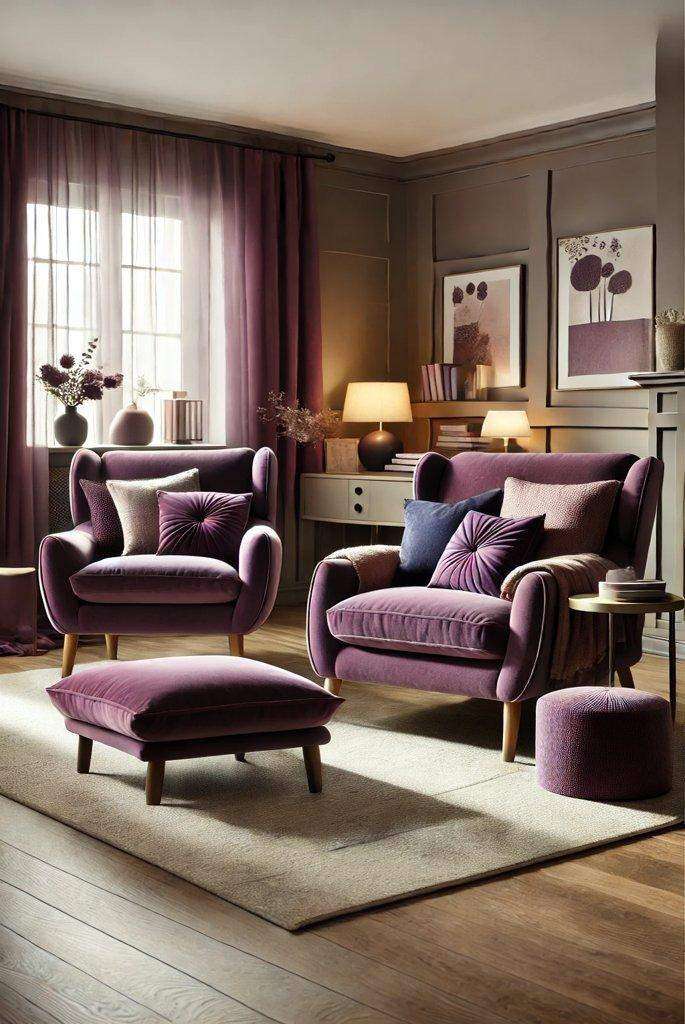 Cozy Purple Sitting Room