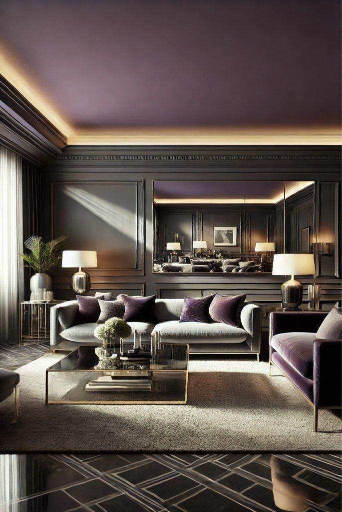 Dark Purple Living Room Ideas