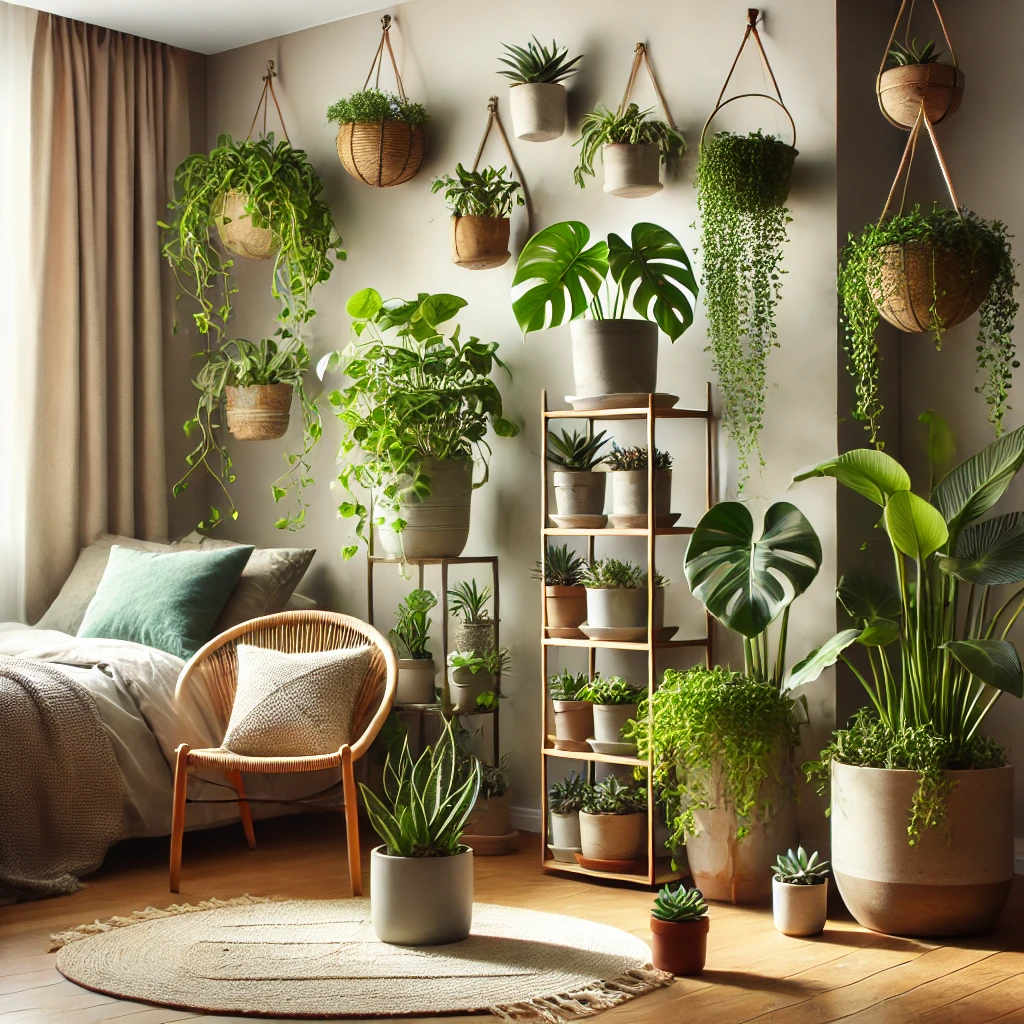 Decorating Bedroom with Plants