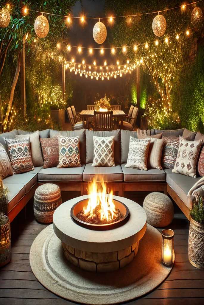 Fire Pit Lounging Area