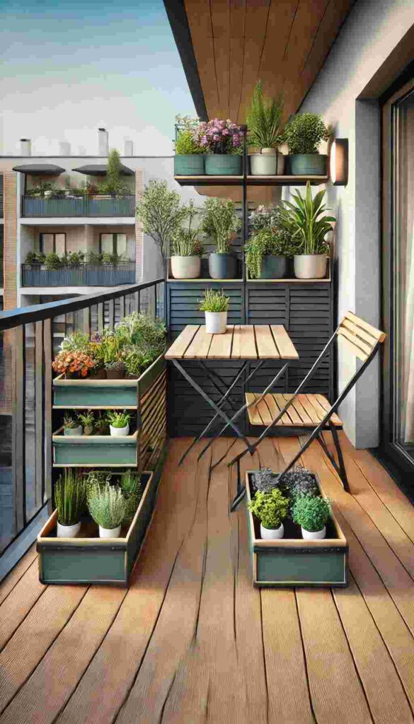 Folding Furniture with Plant Storage