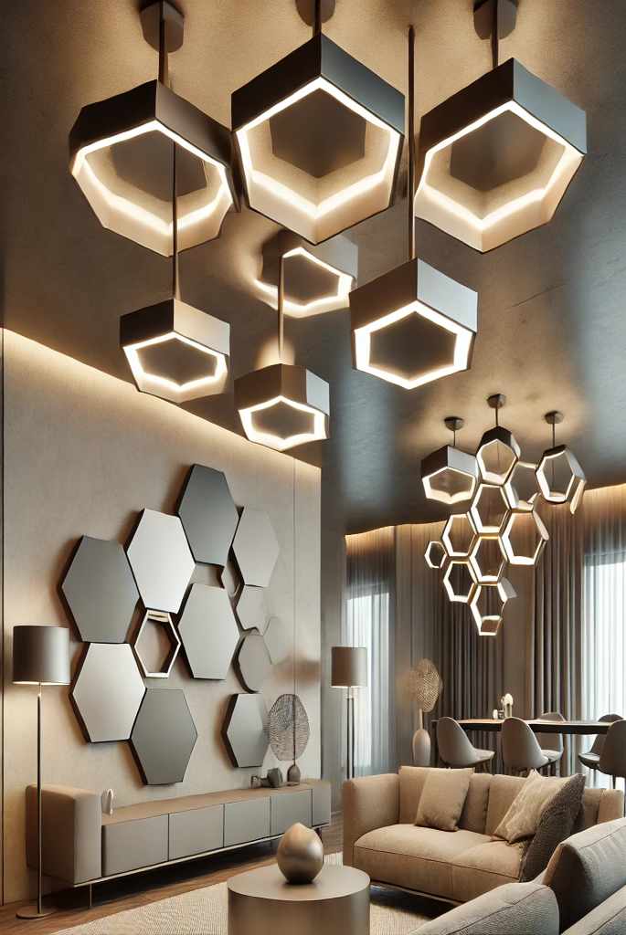 Geometric Ceiling Lights