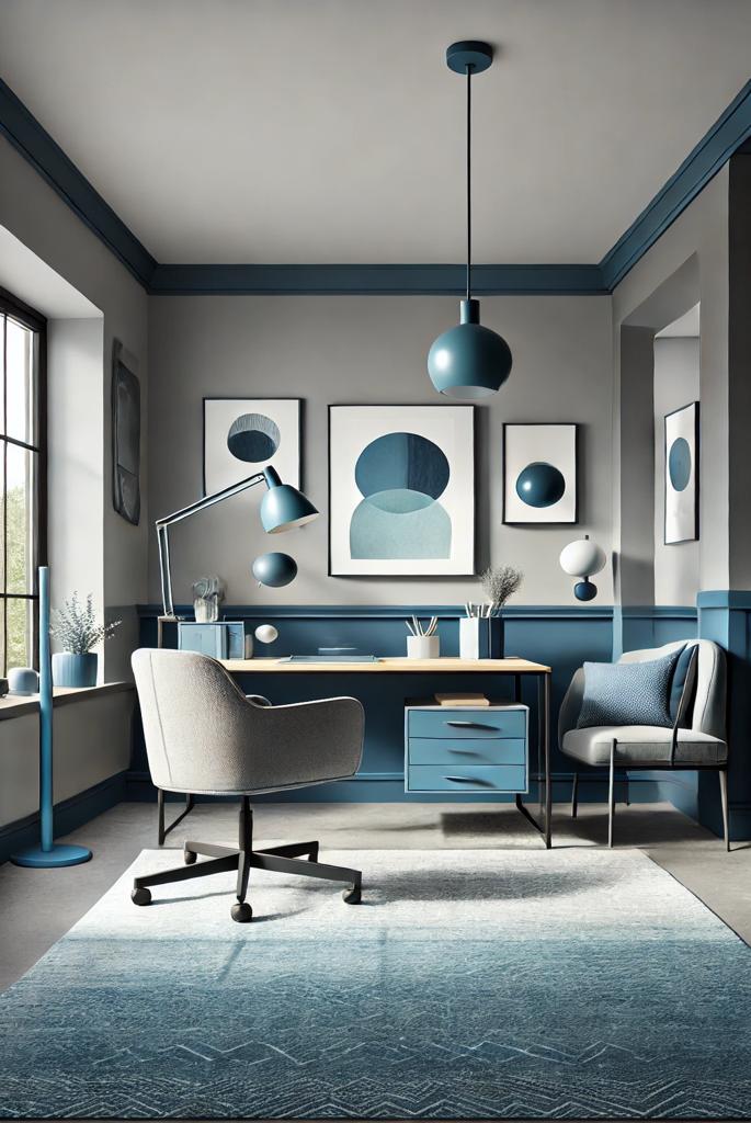 Grey and Blue Color Palette