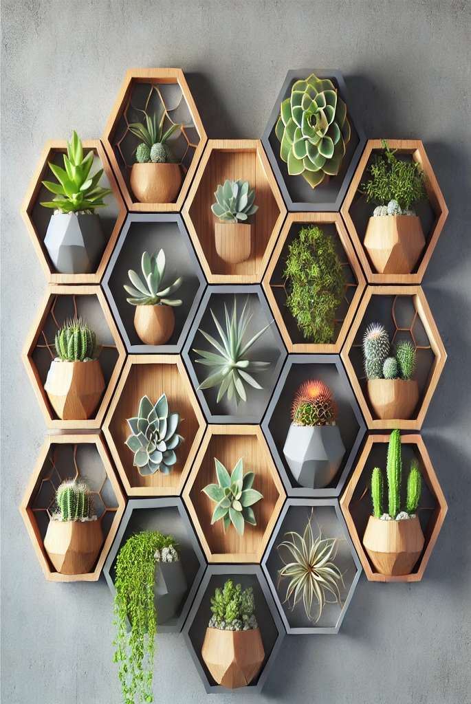 Hexagon Wall Planters