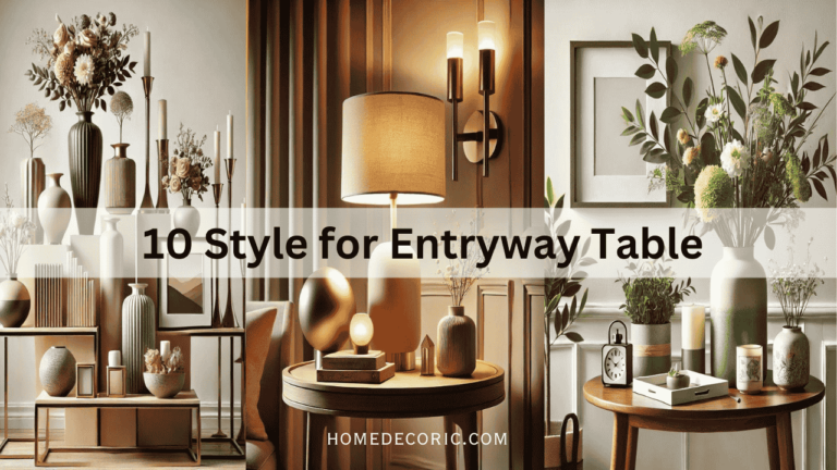 How to Style an Entryway Table