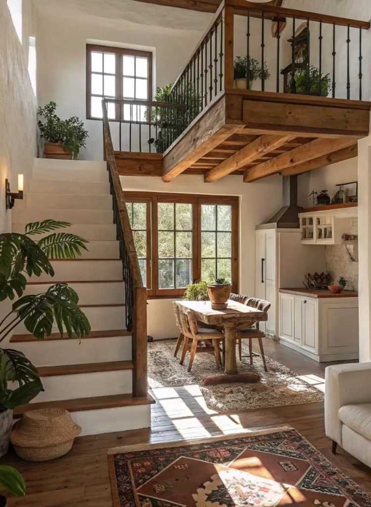 Mediterranean Cabin Dining Loft