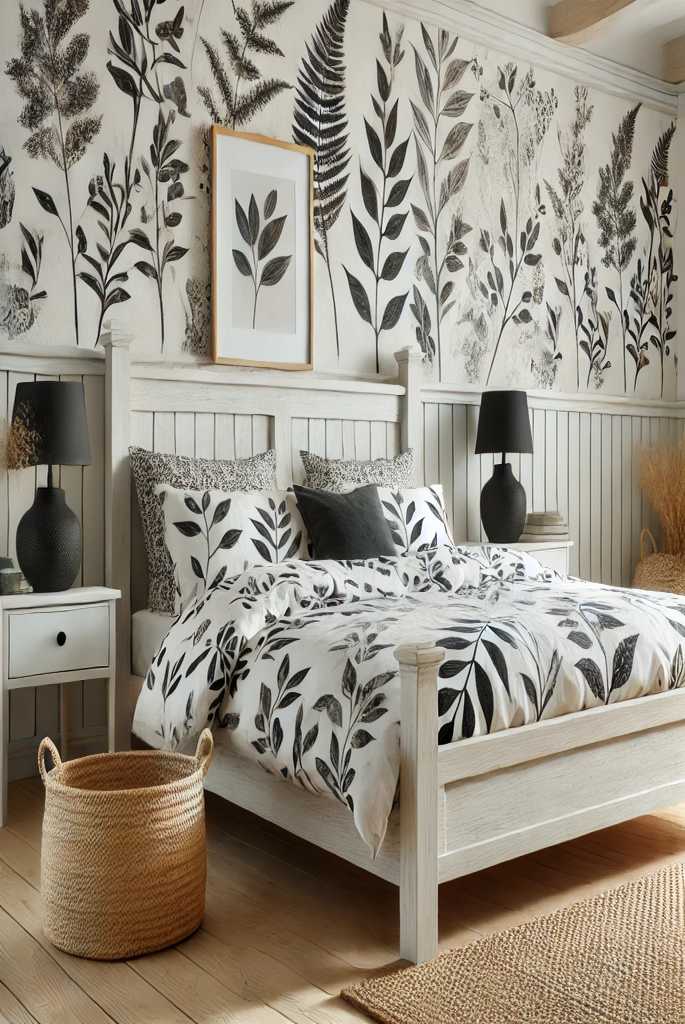 Modern black and white bedroom ideas for small Rooms