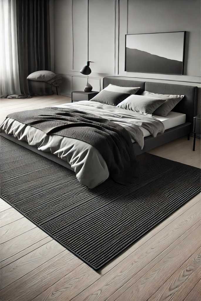 Monochrome Black Rug