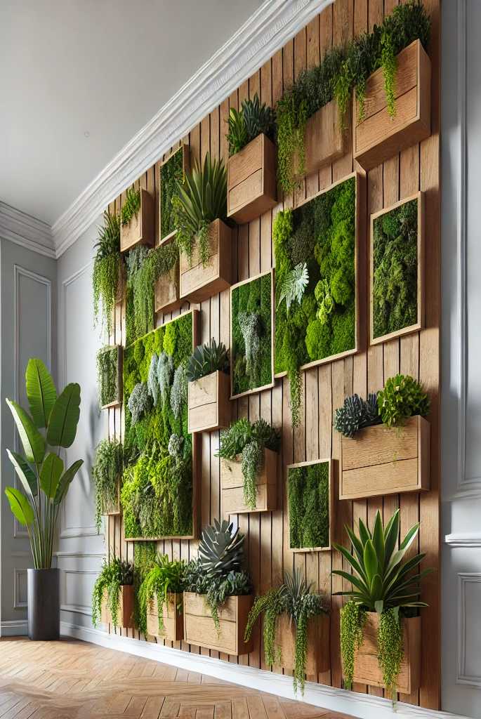 Mounted Wooden Planters