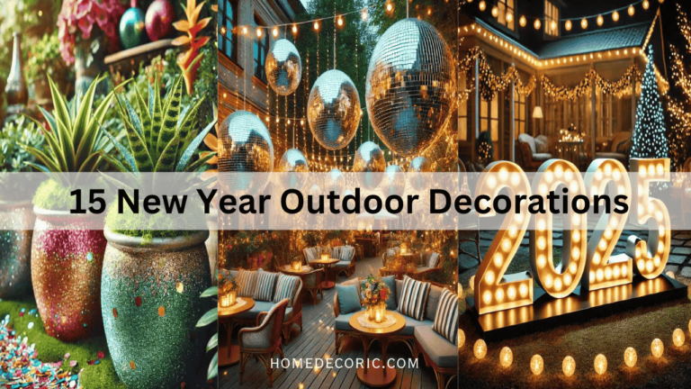 Top 15 New Year Outdoor Decorations to Wow Your Guests