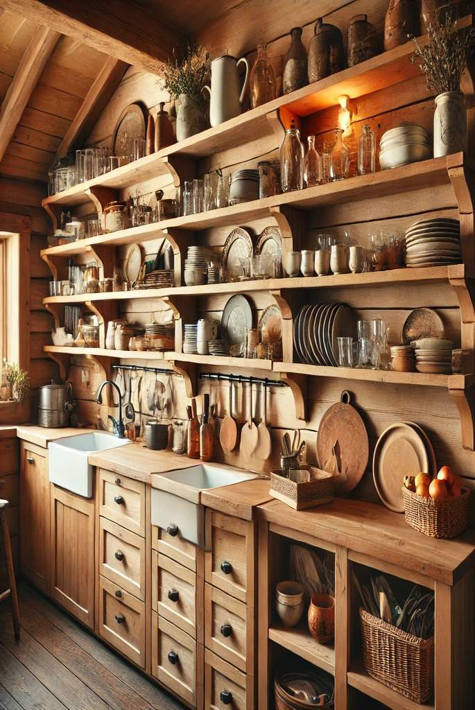 Open Shelving in the Kitchen