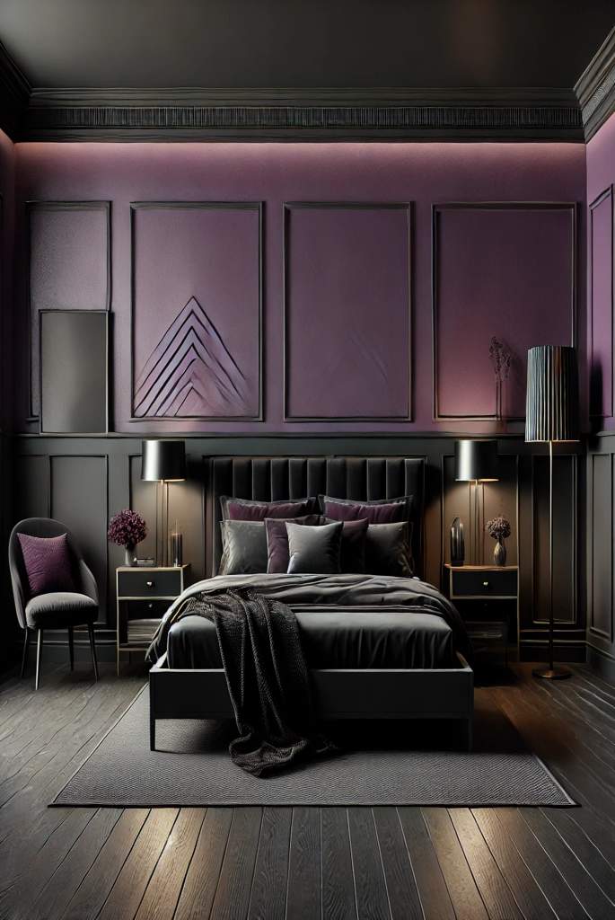 Purple and Black Elegance