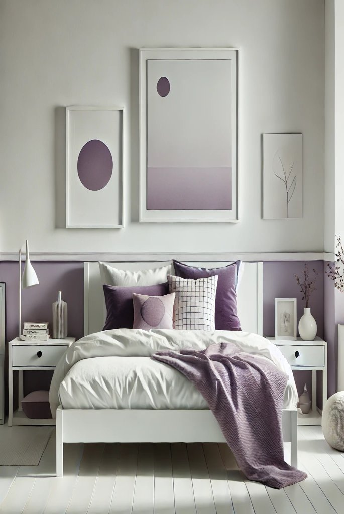 Purple and White Minimalism