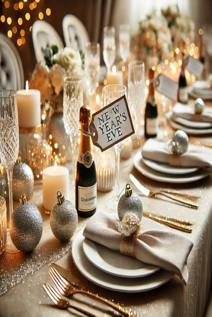 Simple New year table decoration ideas