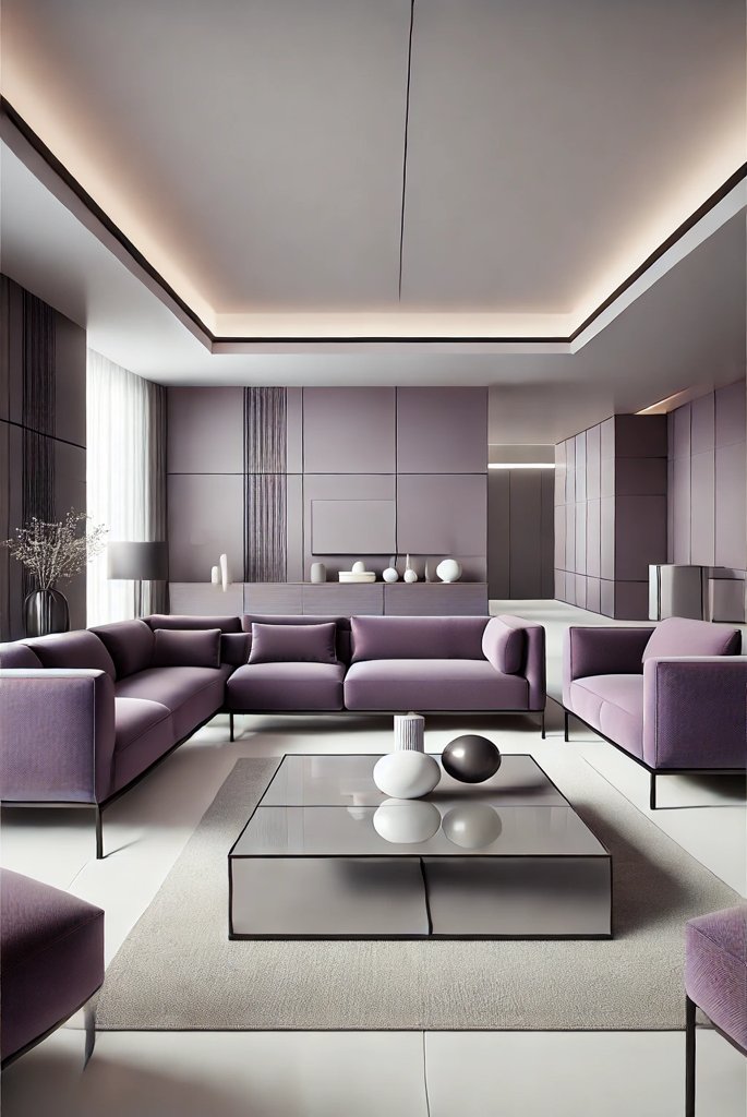 Sleek Purple Furniture 