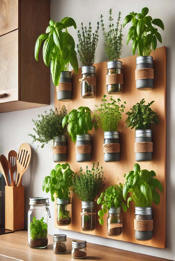 Wall-Mounted Herb Garden