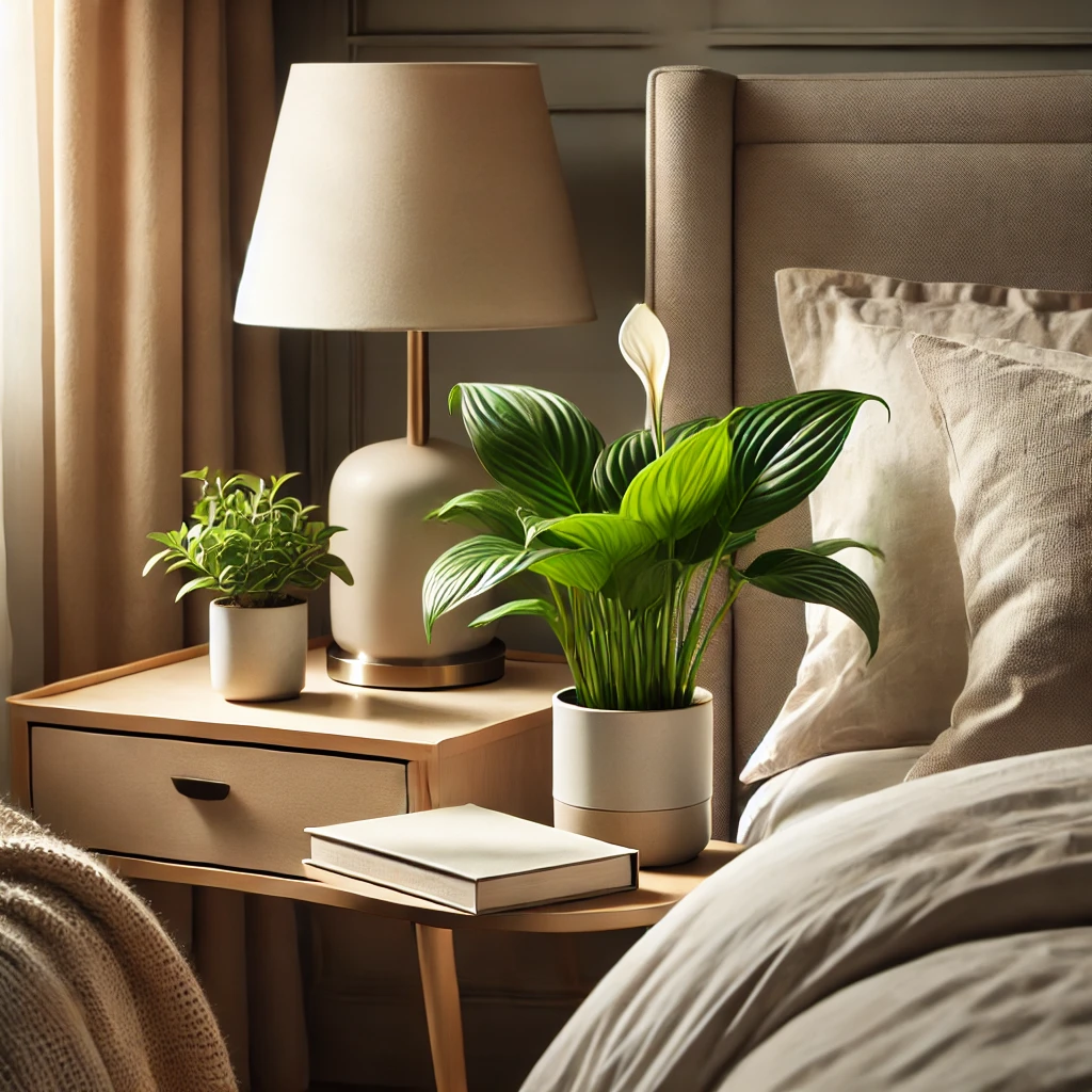 bedroom plants decoration