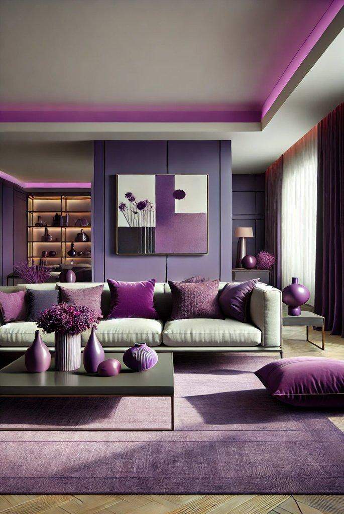 bold purple painting