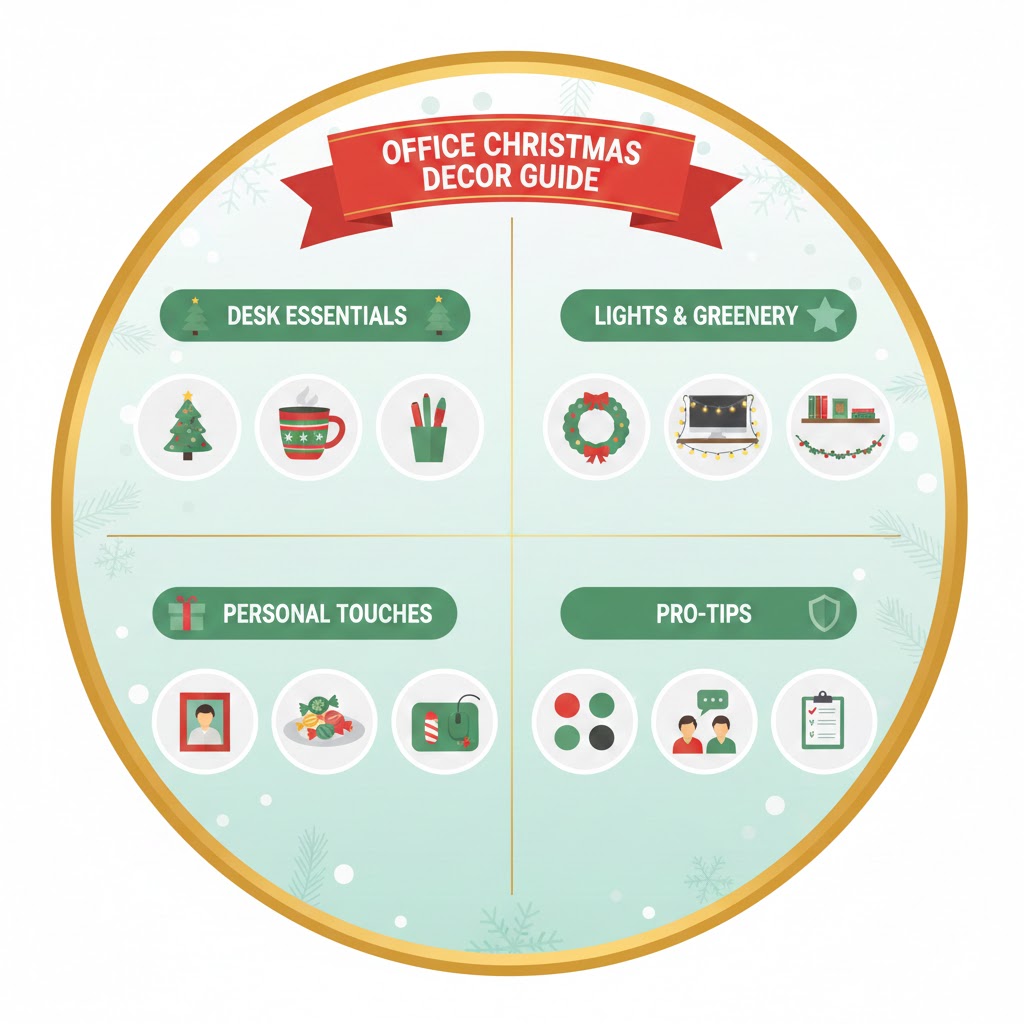 christmas decor for office door