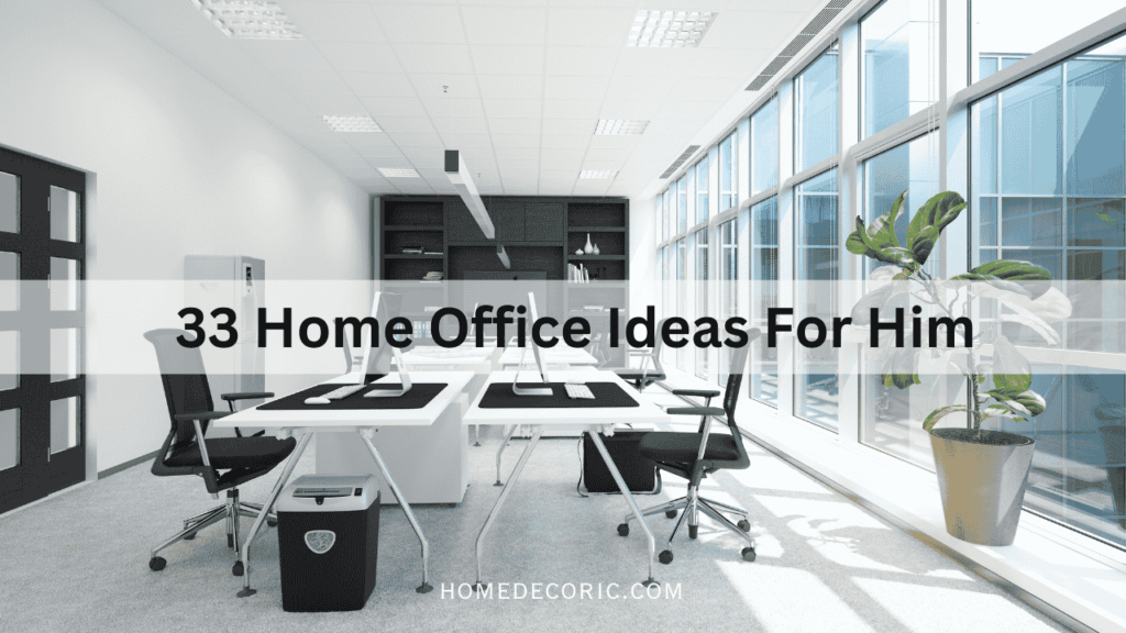 Top 33 Home Office Decor Ideas for Him | Masculine Designs