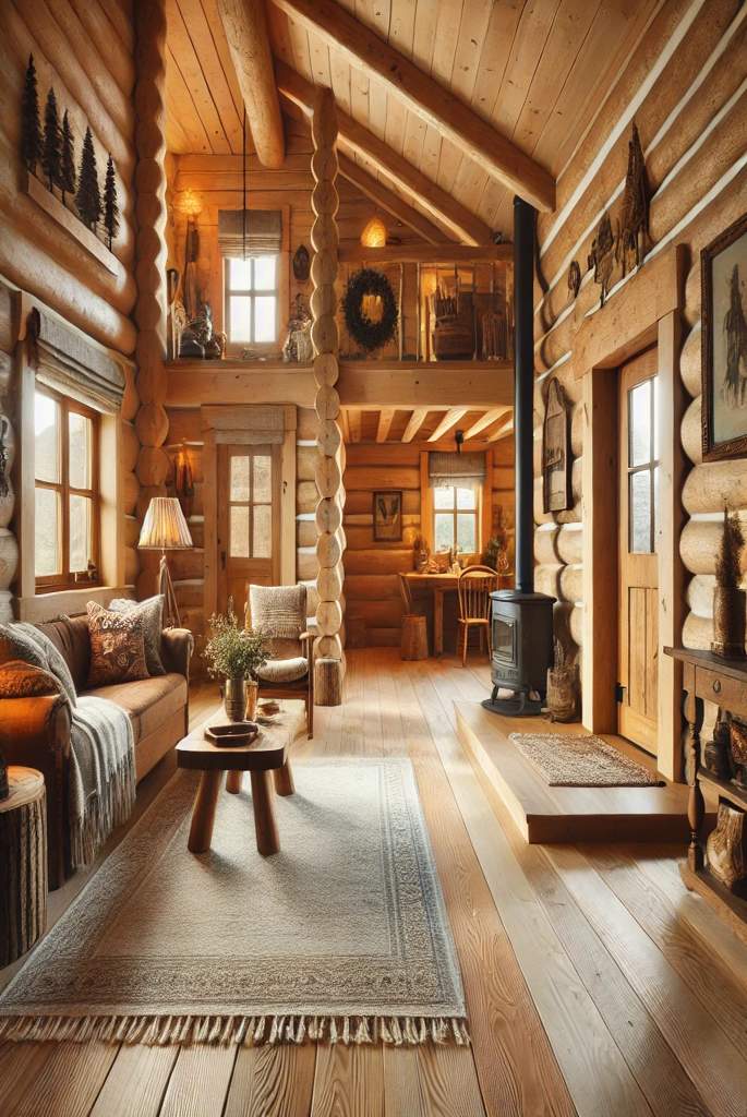 log cabin interior ideas