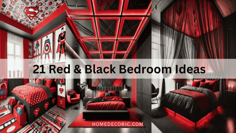 red and black bedroom ideas