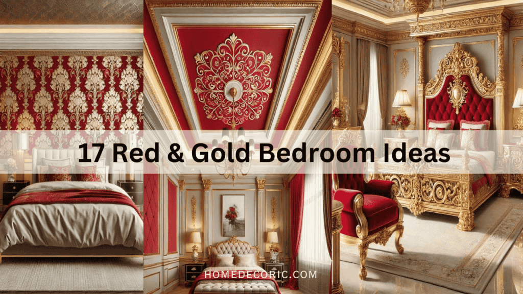 17 Red and Gold Bedroom Ideas Luxurious & Stylish Designs