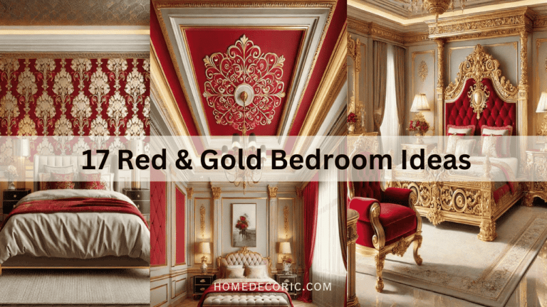 17 Red and Gold Bedroom Ideas for a Luxurious and Cozy Look