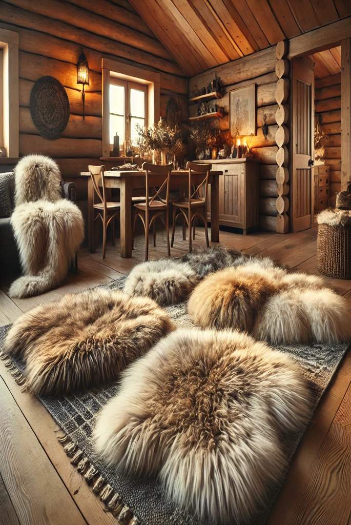 simple cabin decor idea