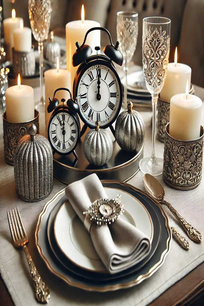 small decorative clocks on the table