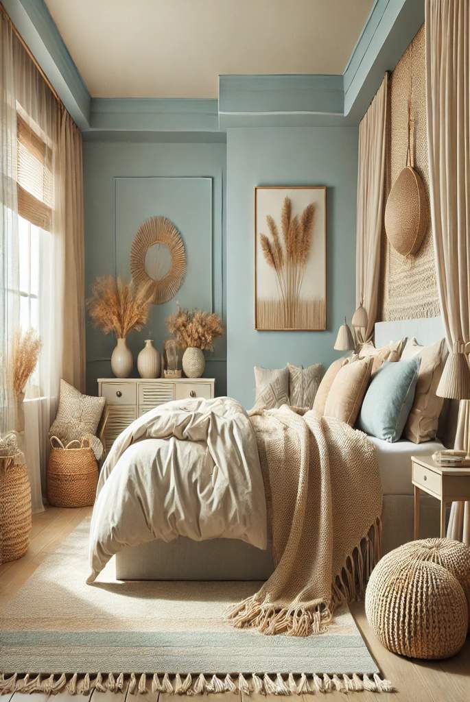 Light Blue and Beige Harmony