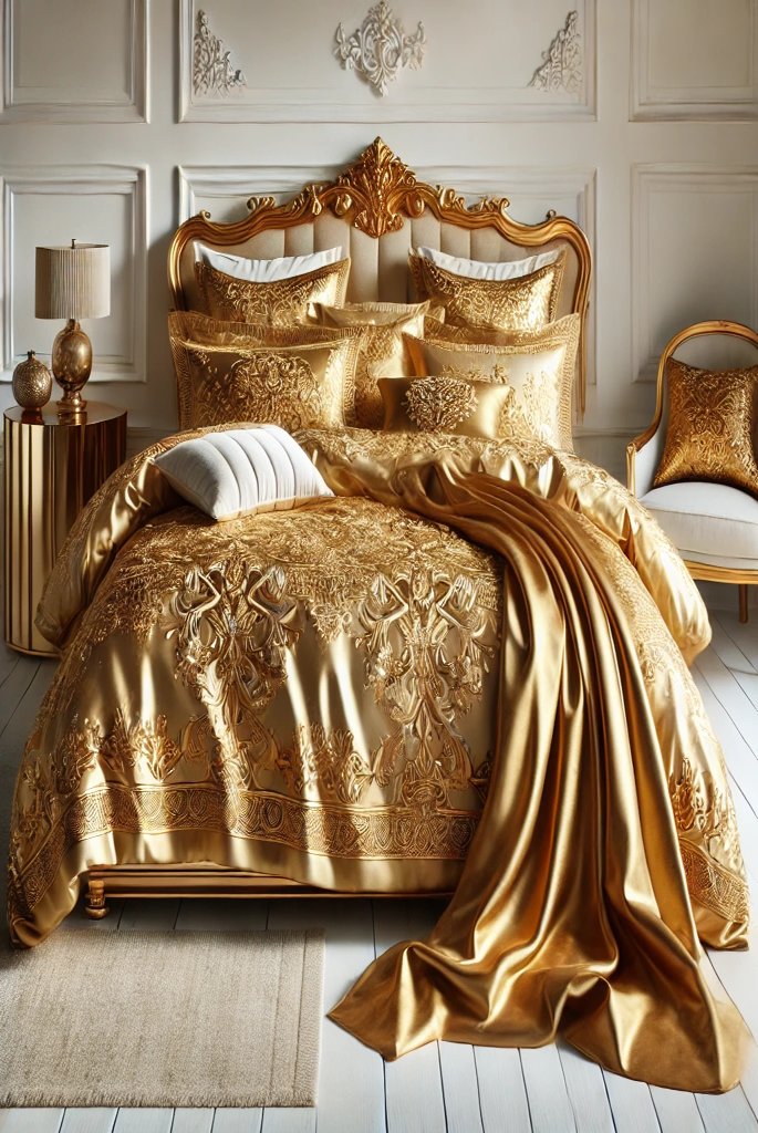 Luxurious Gold Bedding