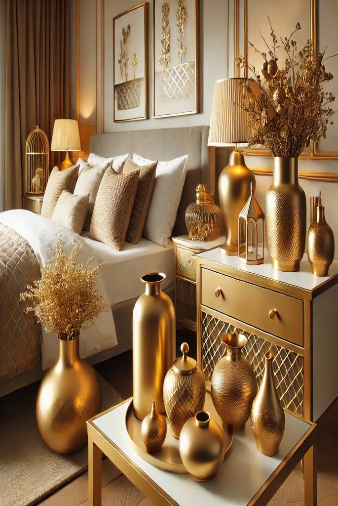 Gold Decorative Vases