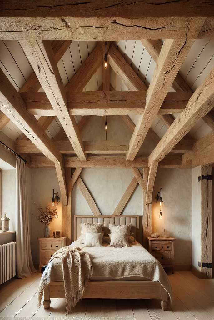 Exposed Wooden Beams