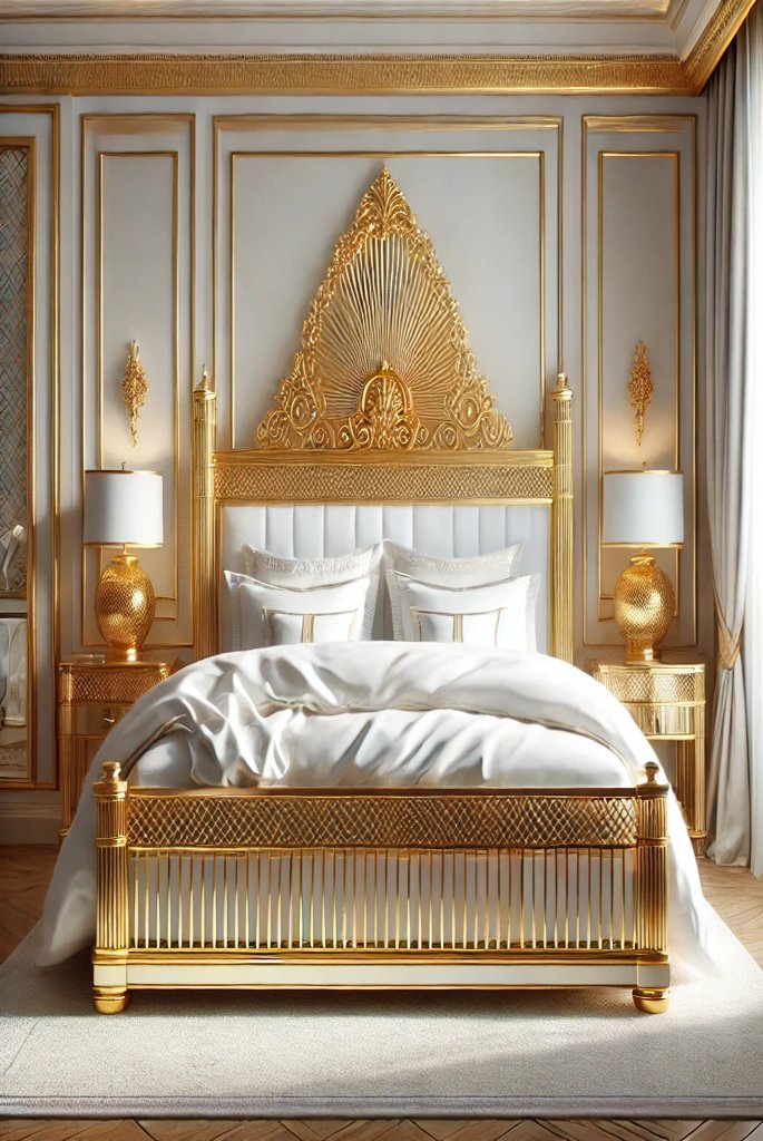 Golden Bed Frame