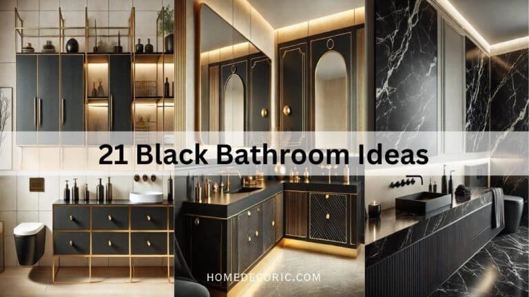 21 Functional and Chic Black Bathroom Decor Ideas