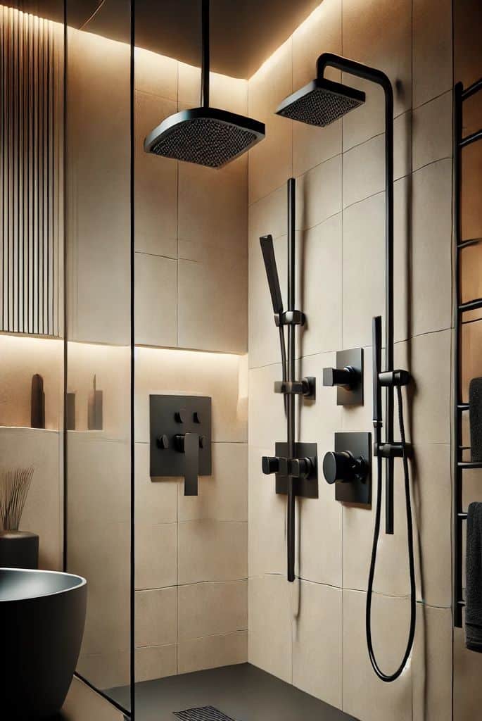 Black Shower Fixtures