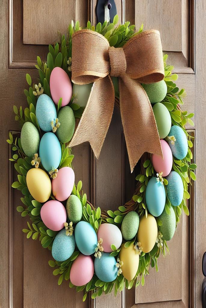 Colorful Easter Egg Wreath