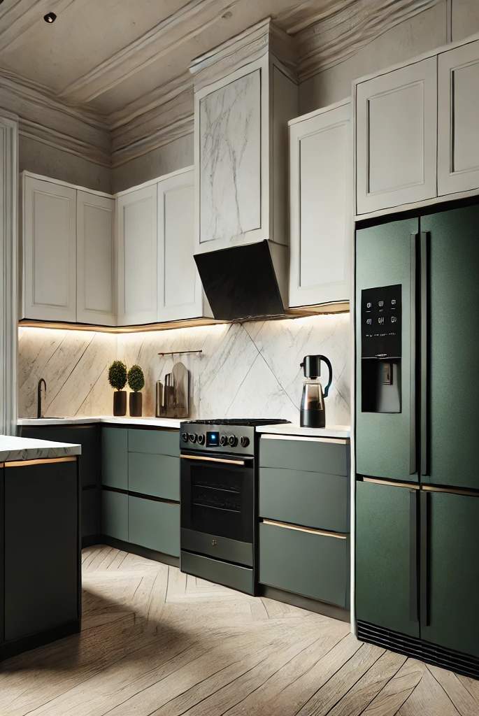 Dark Green Appliances