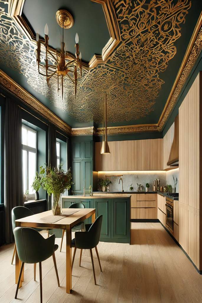 Green Ceiling Accents